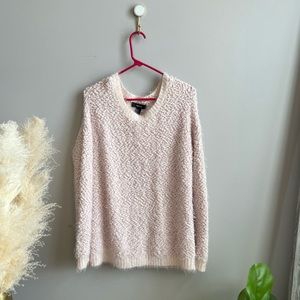 Forever 21 blush pink fuzzy long sweater // size small - ✨💕🤍